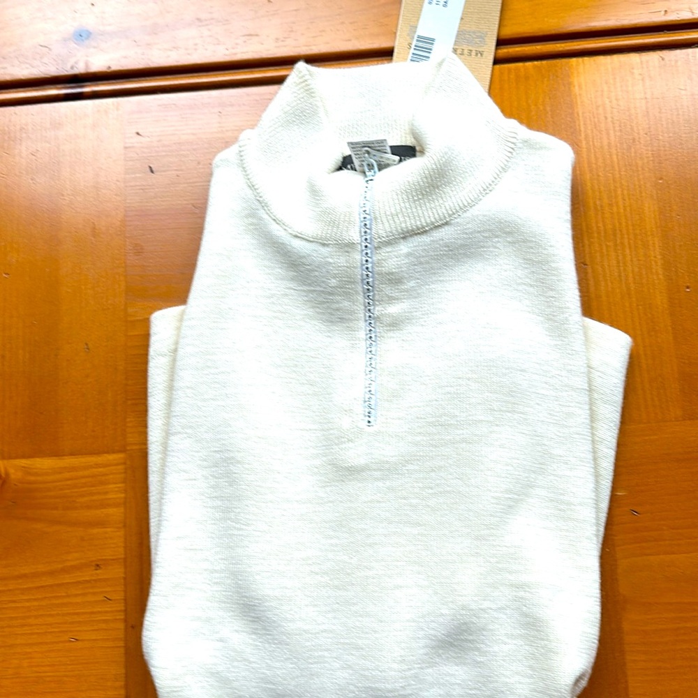 NWT Metropolis Couloir Ivory Sweater Medium 50/50 acrylic/wool
